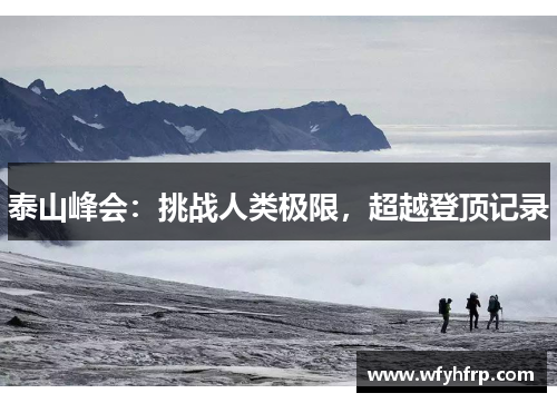 泰山峰会：挑战人类极限，超越登顶记录